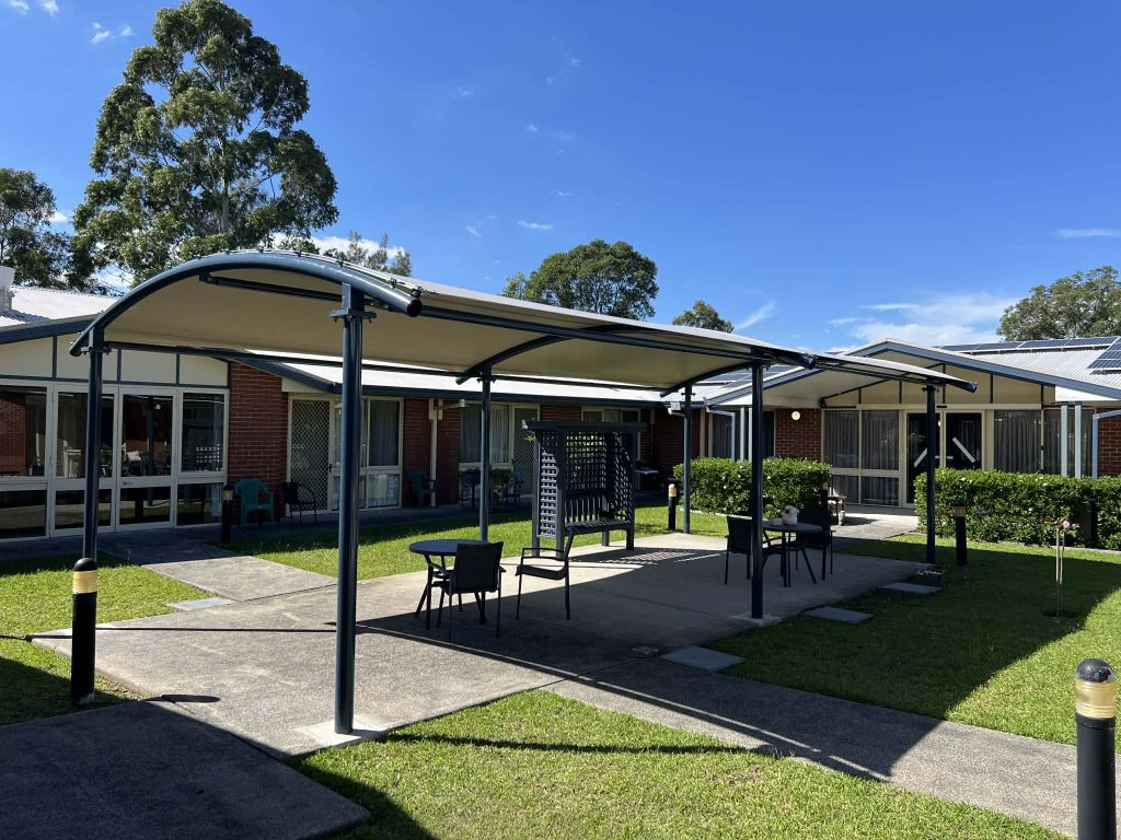 Curved Roof PVC Structure at a Retirement Village